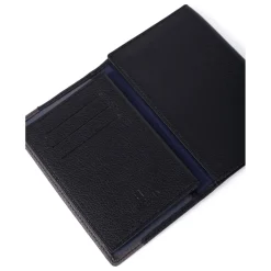 Porte-papiers Stop RFID Cuir DUO Noir/Taupe