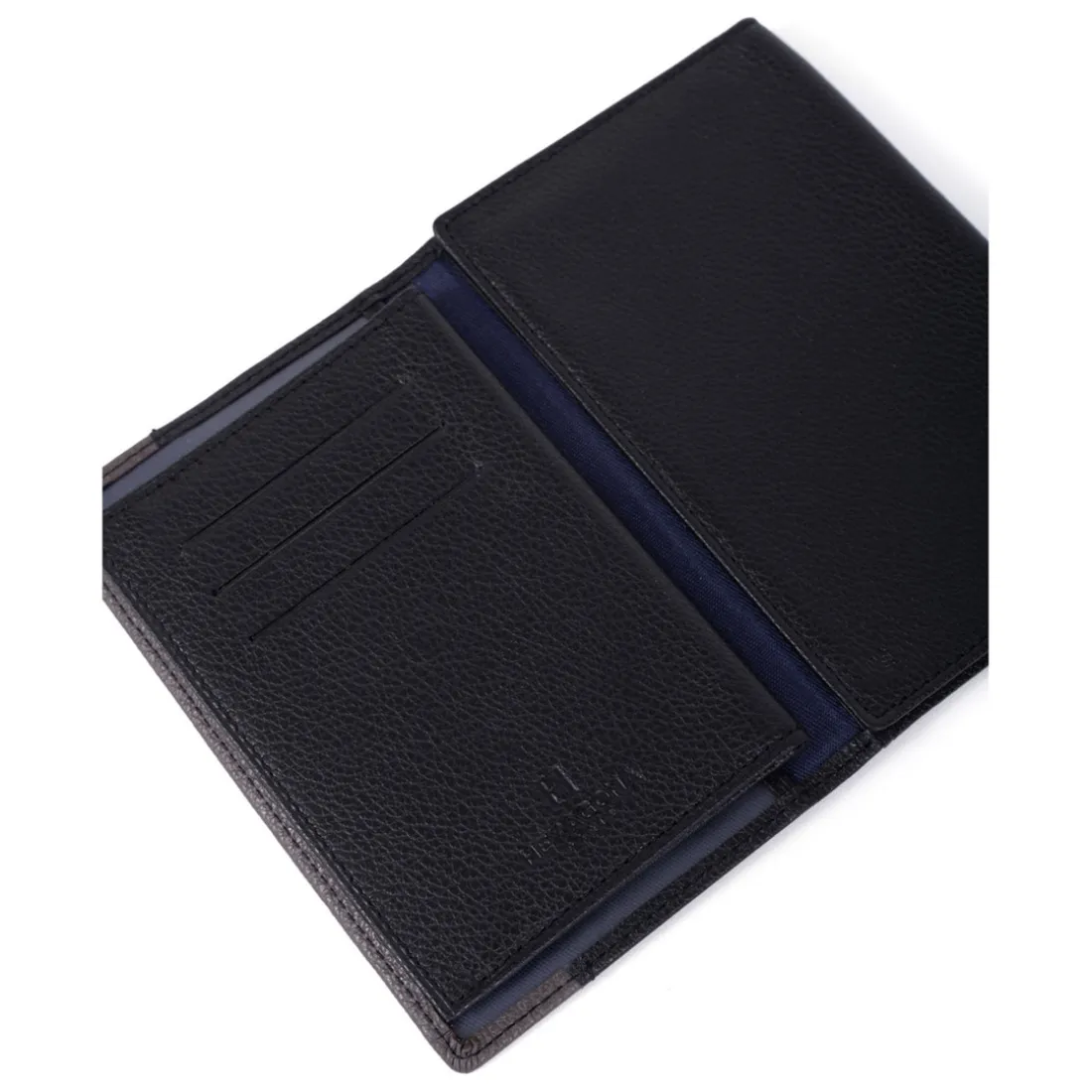 Porte-papiers Stop RFID Cuir DUO Noir/Taupe