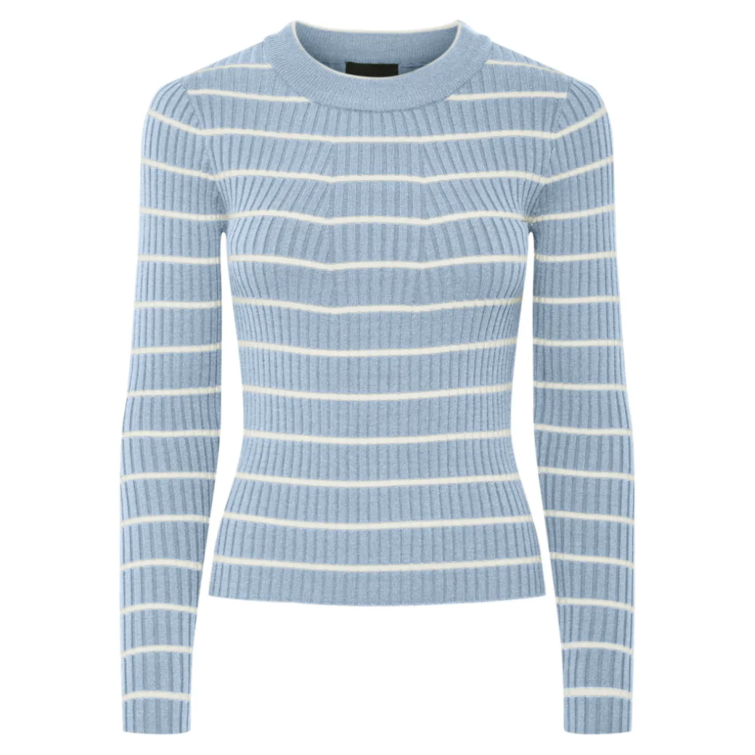 Pull à maille en viscose Crista bleu ciel Fleur