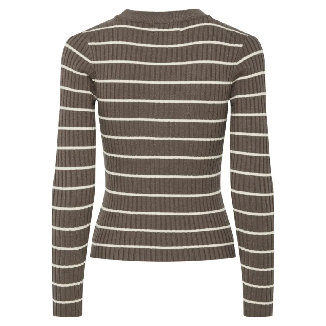 Pull à maille en viscose Crista rayures gris Lena