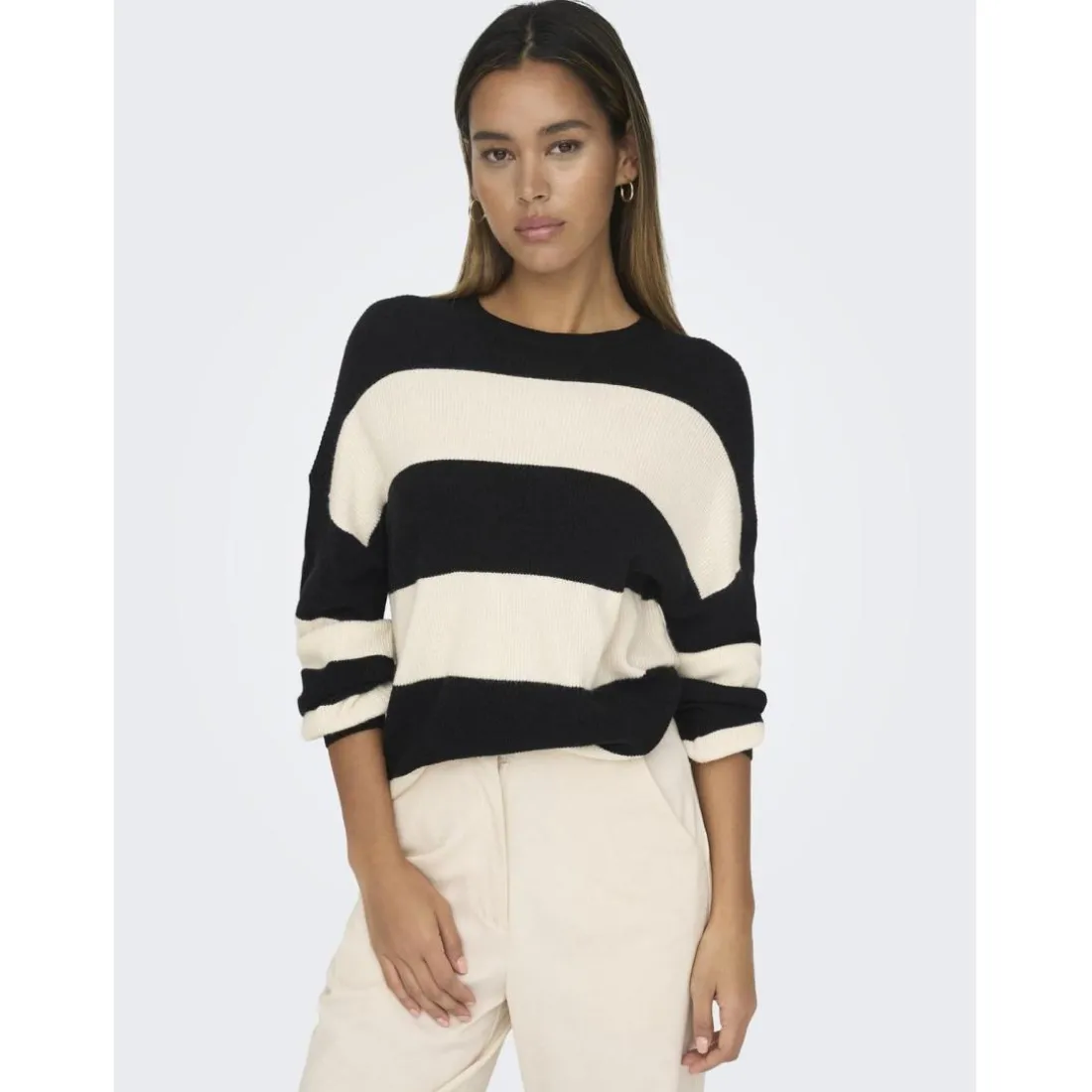 Pull à maille manches longues en viscose Alia