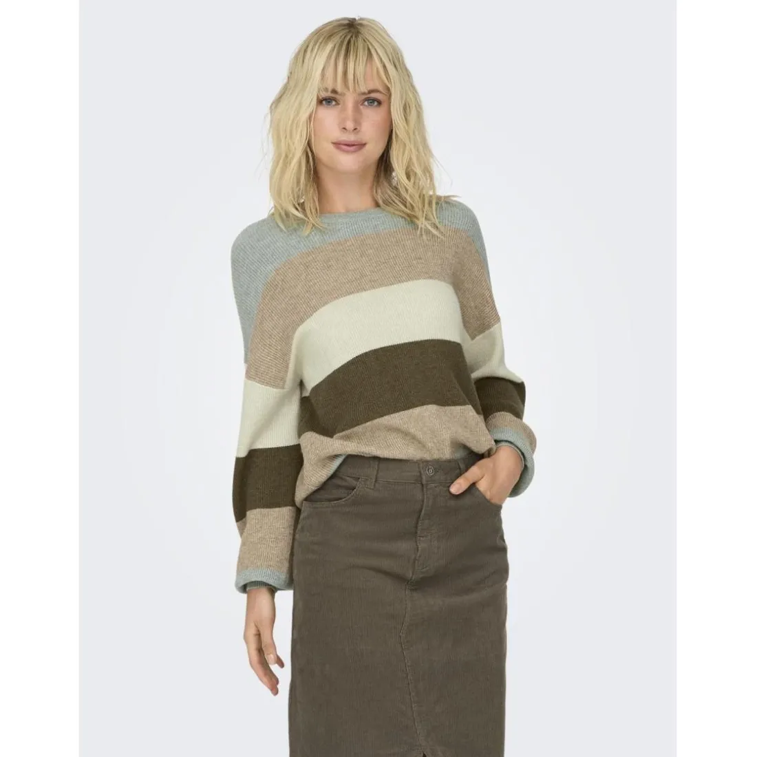 Pull à maille manches longues en viscose Léna