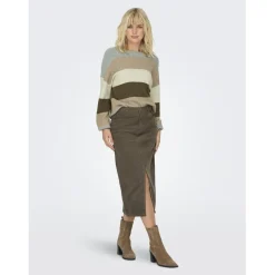 Pull à maille manches longues en viscose Léna