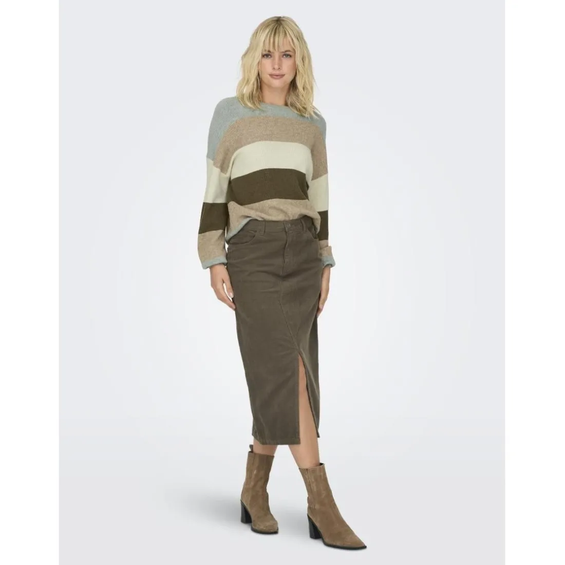 Pull à maille manches longues en viscose Léna