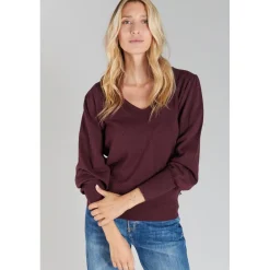 Pull ANYA rouge en viscose