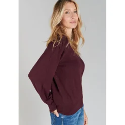 Pull ANYA rouge en viscose