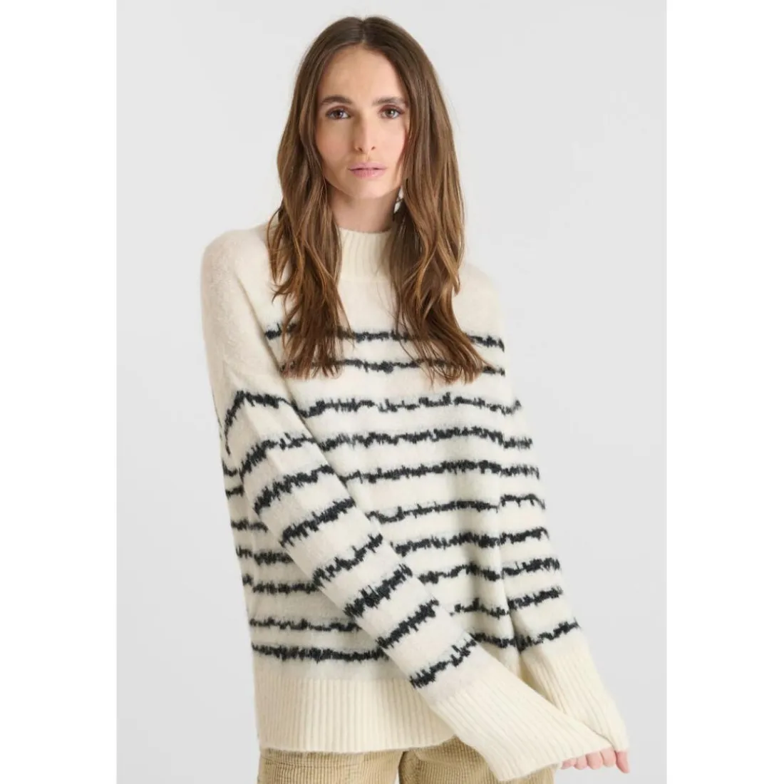 Pull AUGUST blanc Lucy en laine