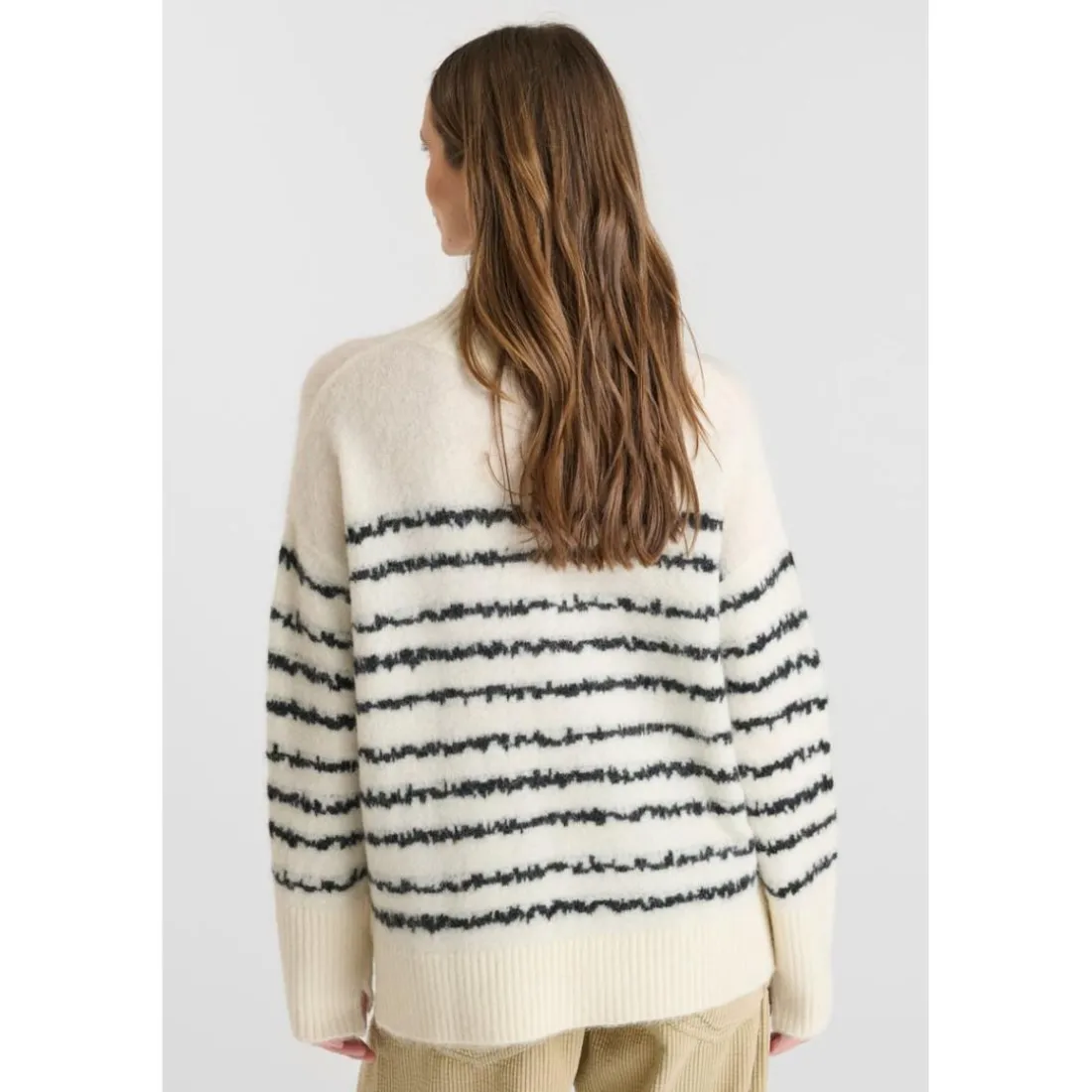 Pull AUGUST blanc Lucy en laine