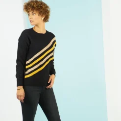 Pull bandes lurex Charly en viscose