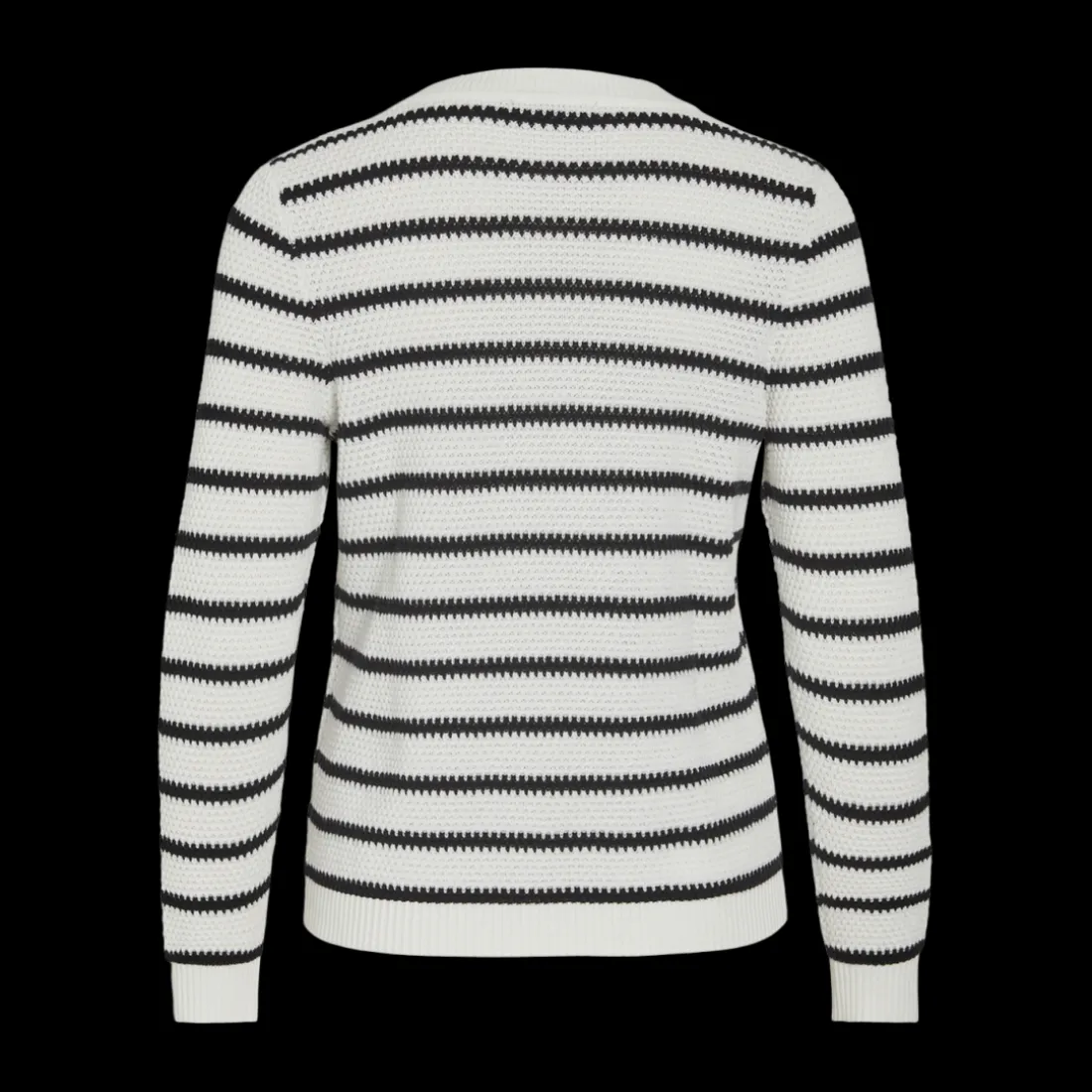 Pull col rond blanc en coton Ione