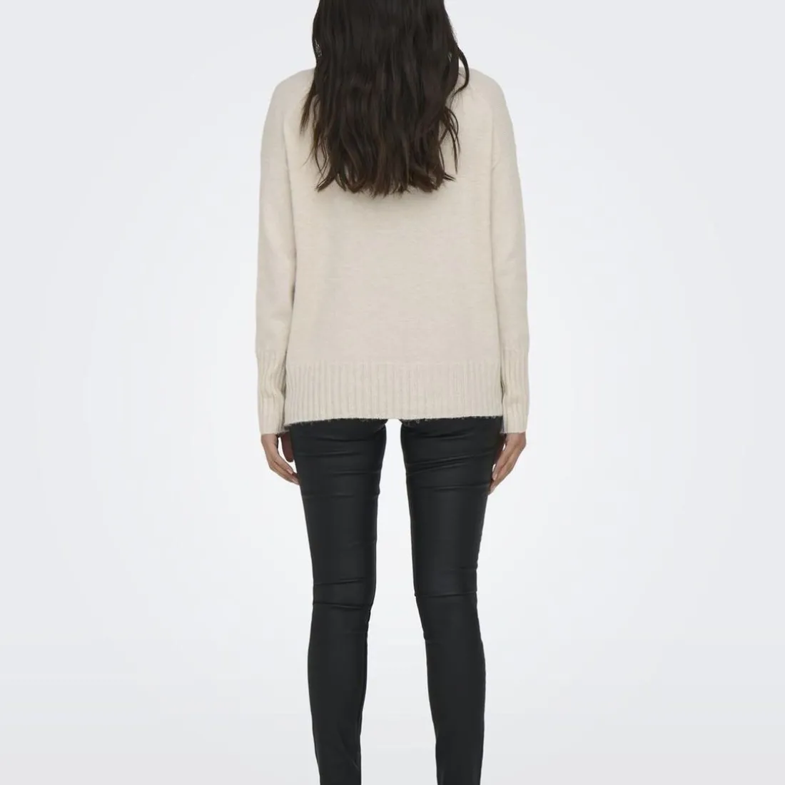 Pull col roulé manches longues Gabriel gris clair Tess