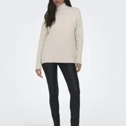Pull col roulé manches longues Gabriel gris clair Tess