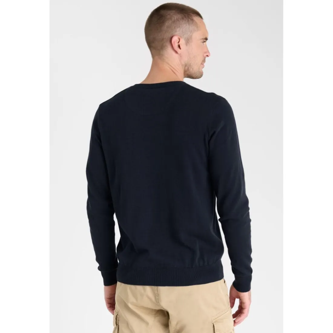 Pull en fine maille IBAR bleu Hal