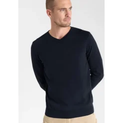 Pull en fine maille IBAR bleu Hal