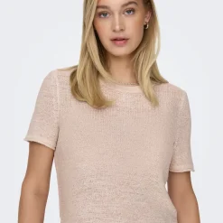 Pull en maille beige bleu stone Alia
