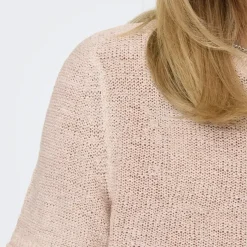 Pull en maille beige bleu stone Alia