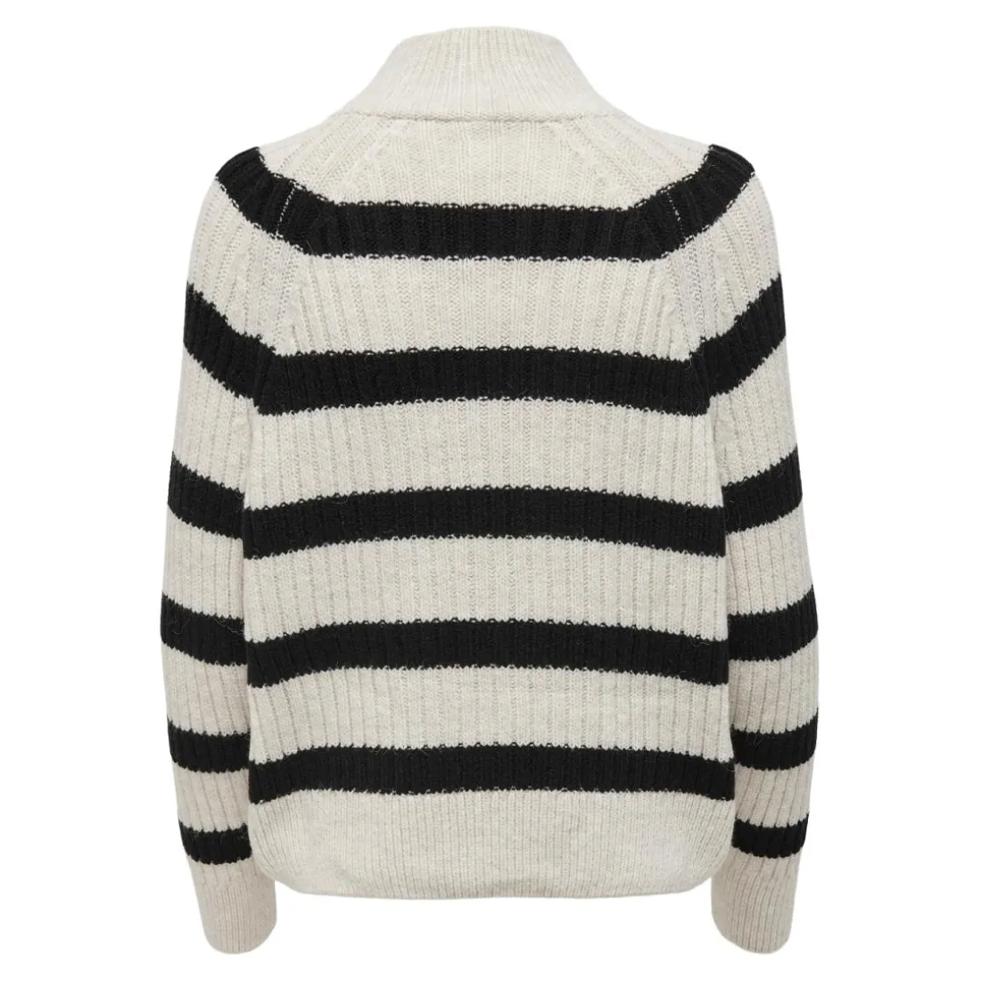 Pull en maille col haut col haut gris clair Sofia