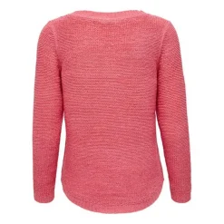 Pull en maille Col rond Manches longues rose Lou