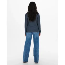 Pull en maille Col rond Manches longues bleu Hope