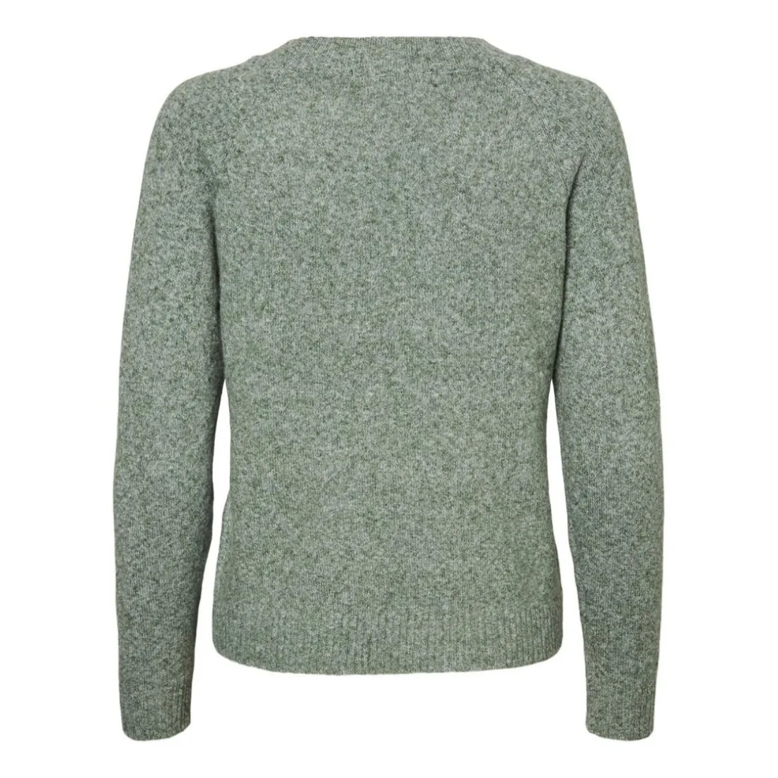 Pull en maille Col rond Manches longues vert Zola
