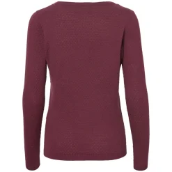 Pull en maille Col rond Manches longues violet Cate