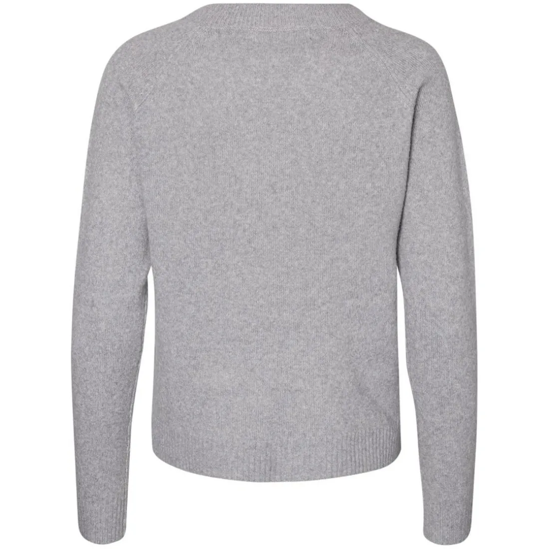 Pull en maille Col rond Manches longues gris Dina