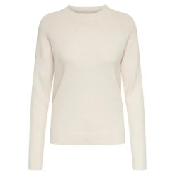 Pull en maille Col rond Manches longues Poignets côtelés gris Maia