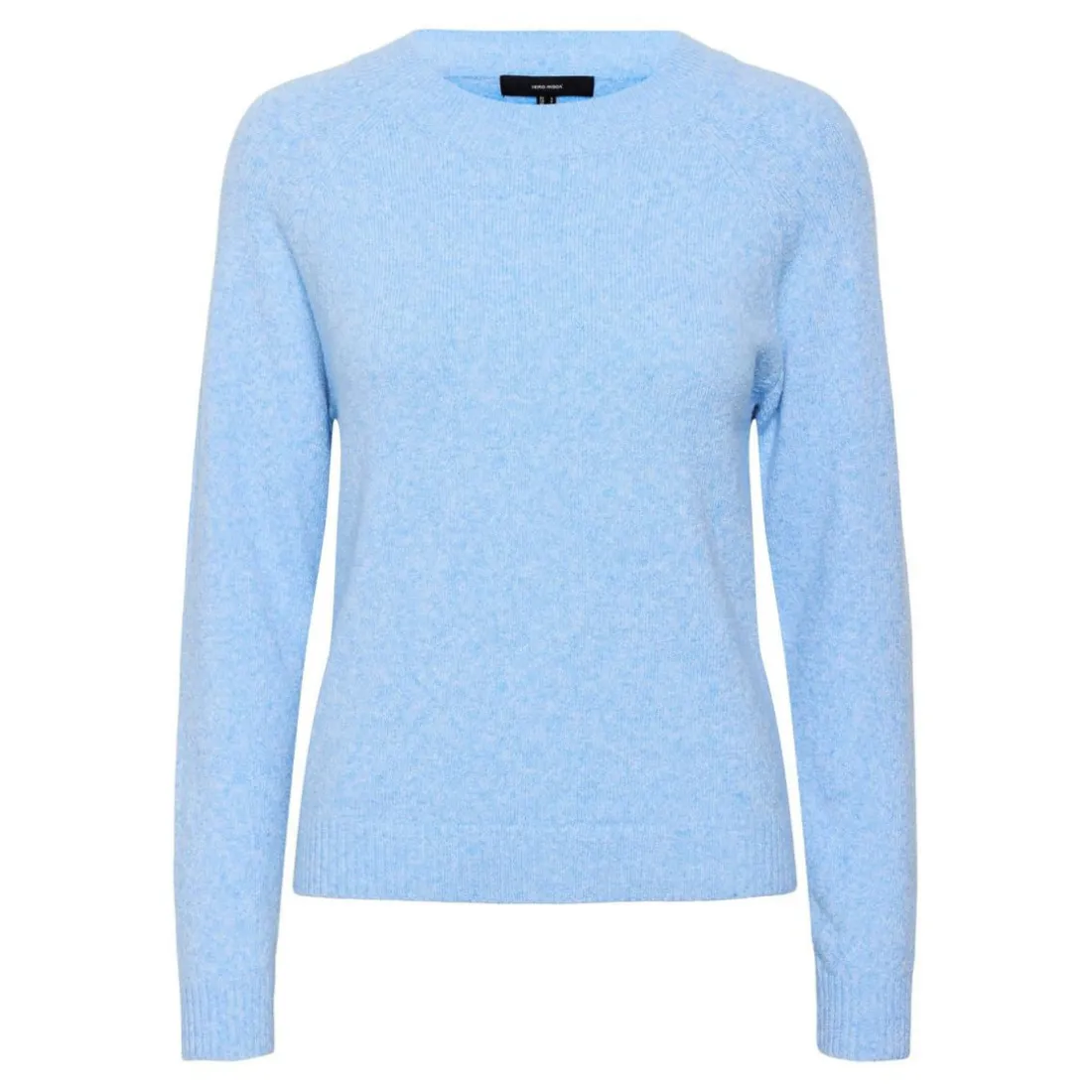 Pull en maille Col rond Manches longues bleu Liz