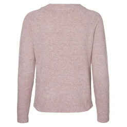 Pull en maille Col rond Manches longues violet Nola