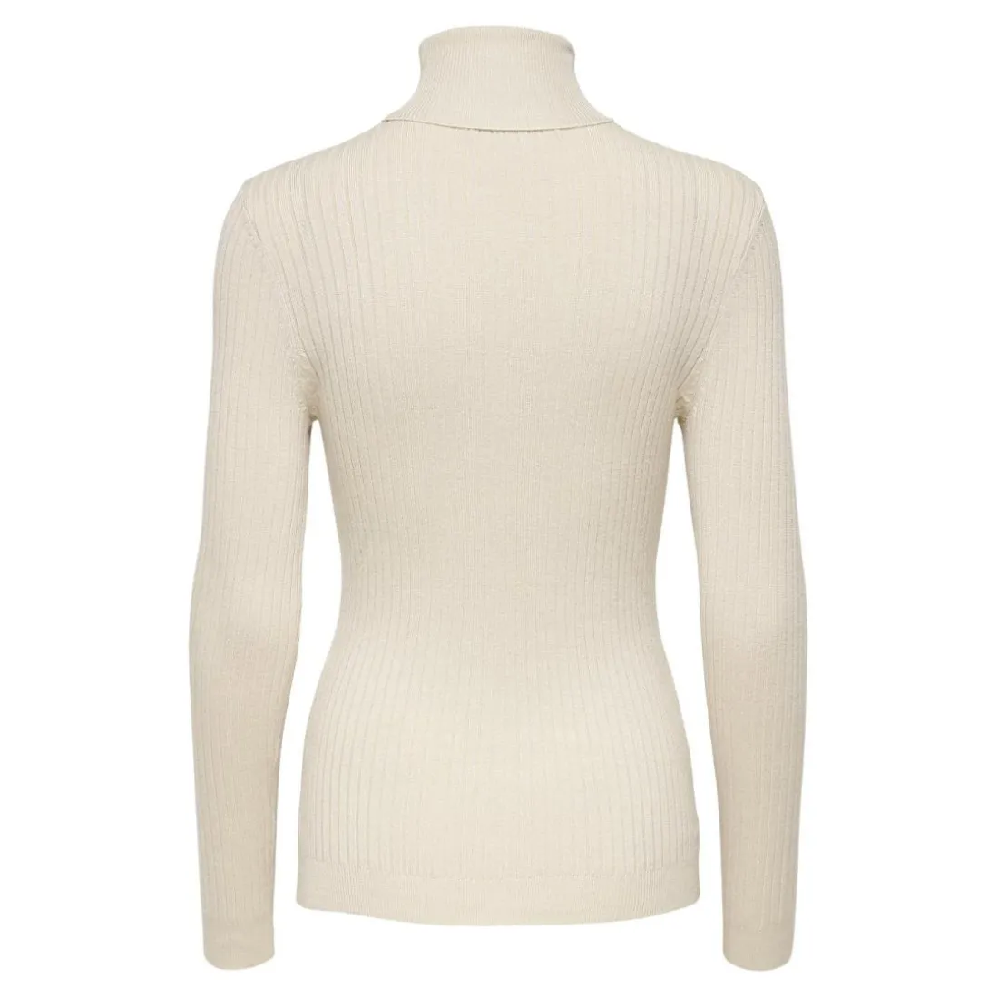 Pull en maille col roulé col roulé gris clair Juno