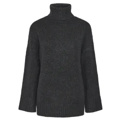 Pull en maille col roulé oversize Nancy gris Hana