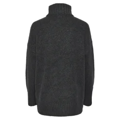 Pull en maille col roulé oversize Nancy gris Hana