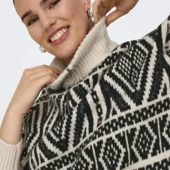 Pull en maille col zippé Felicia gris clair Page
