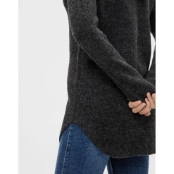Pull en maille Ellen manches longues gris foncé Beth