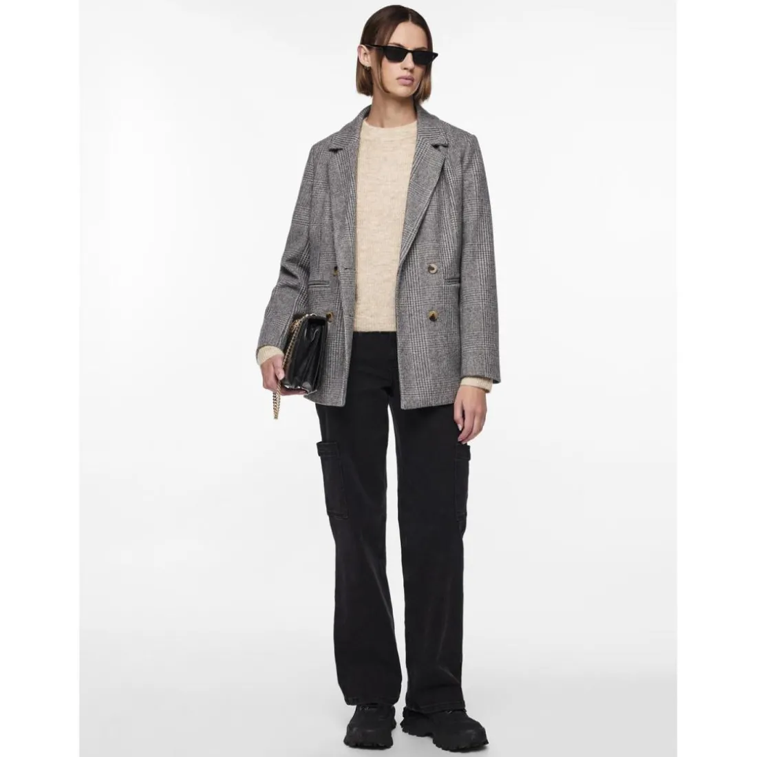 Pull en maille gris Ula