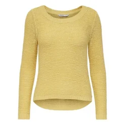 Pull en maille jaune