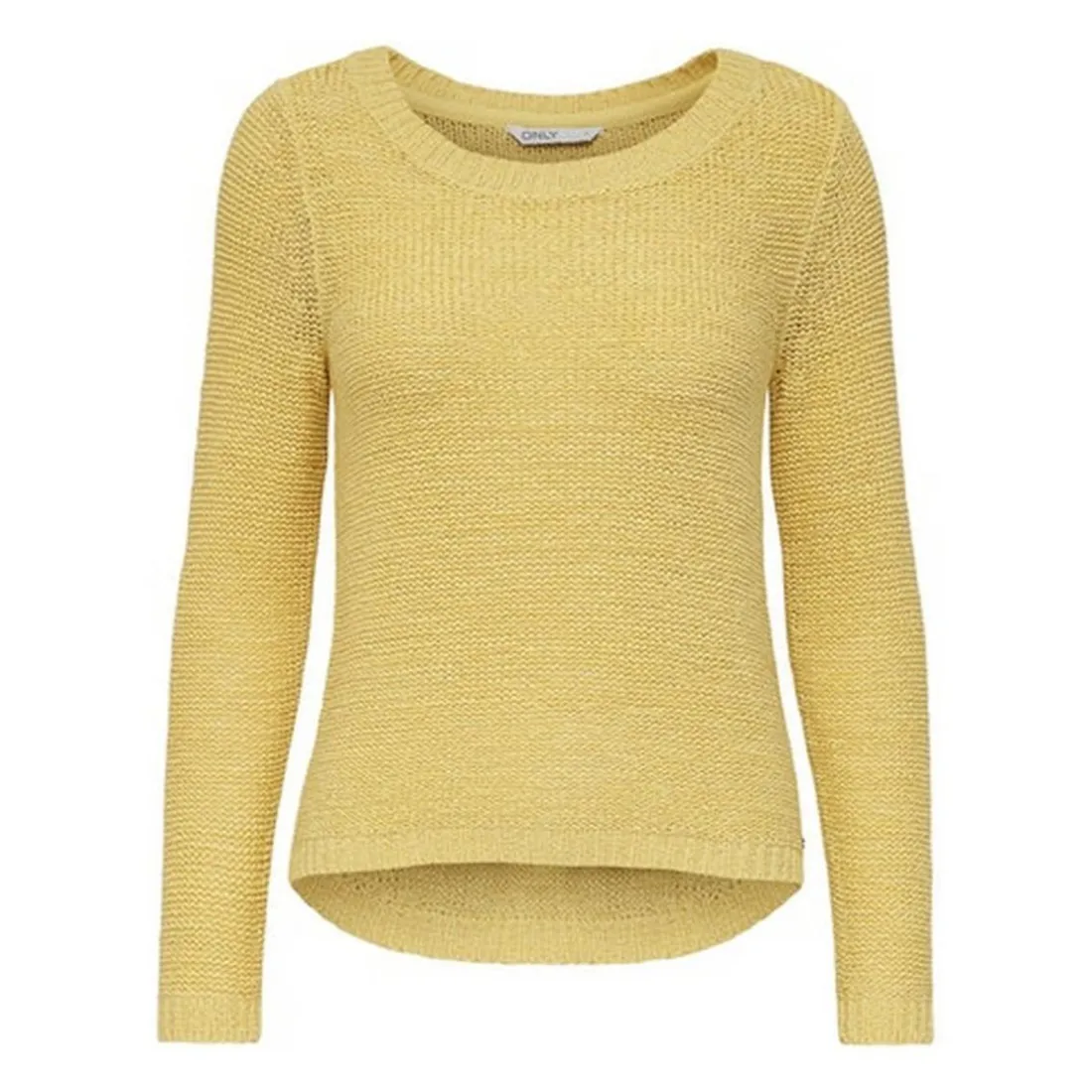 Pull en maille jaune