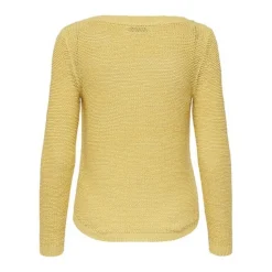 Pull en maille jaune