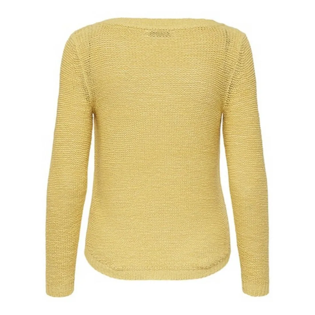 Pull en maille jaune