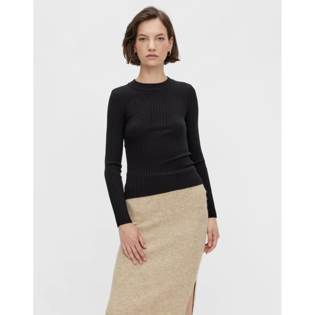 Pull en maille noir Bree