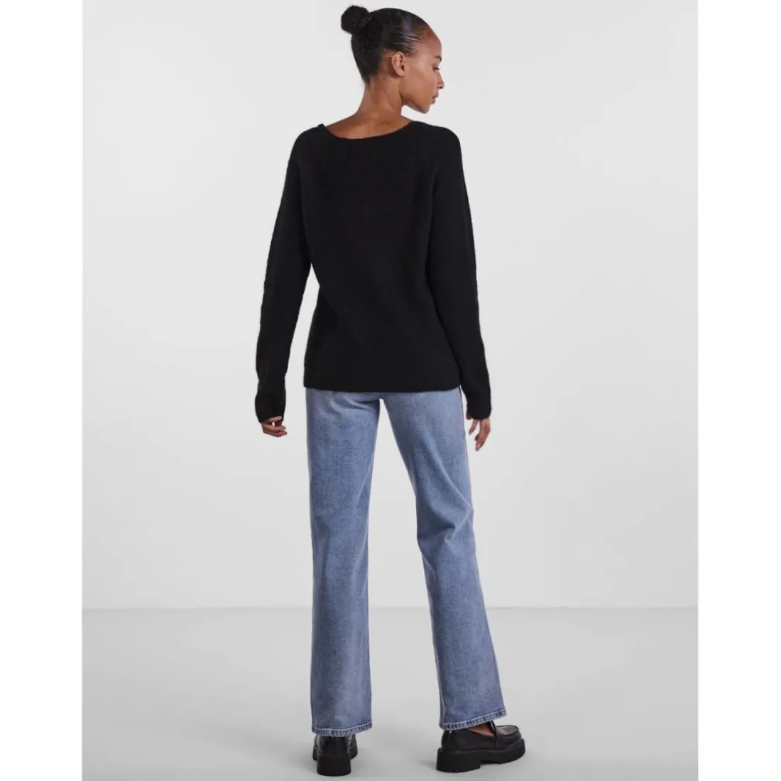 Pull en maille noir Cara