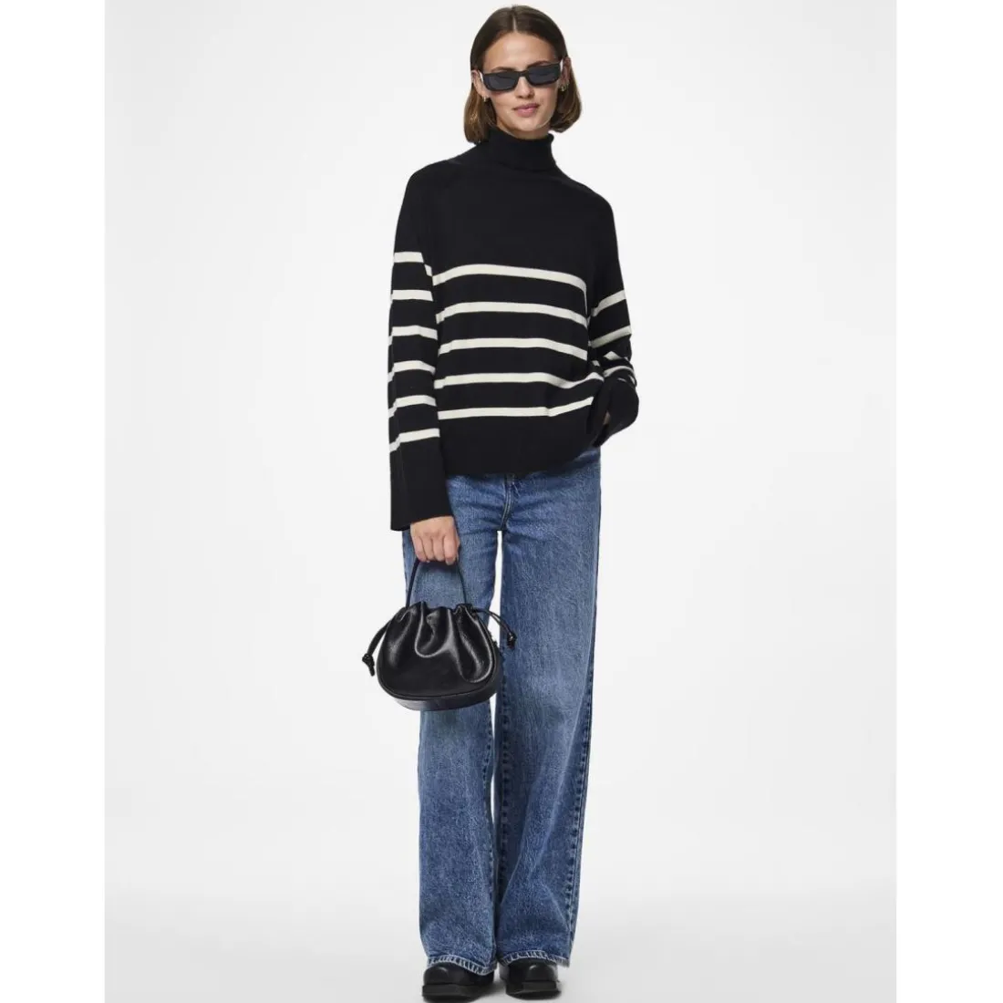 Pull en maille Sia en viscose noir