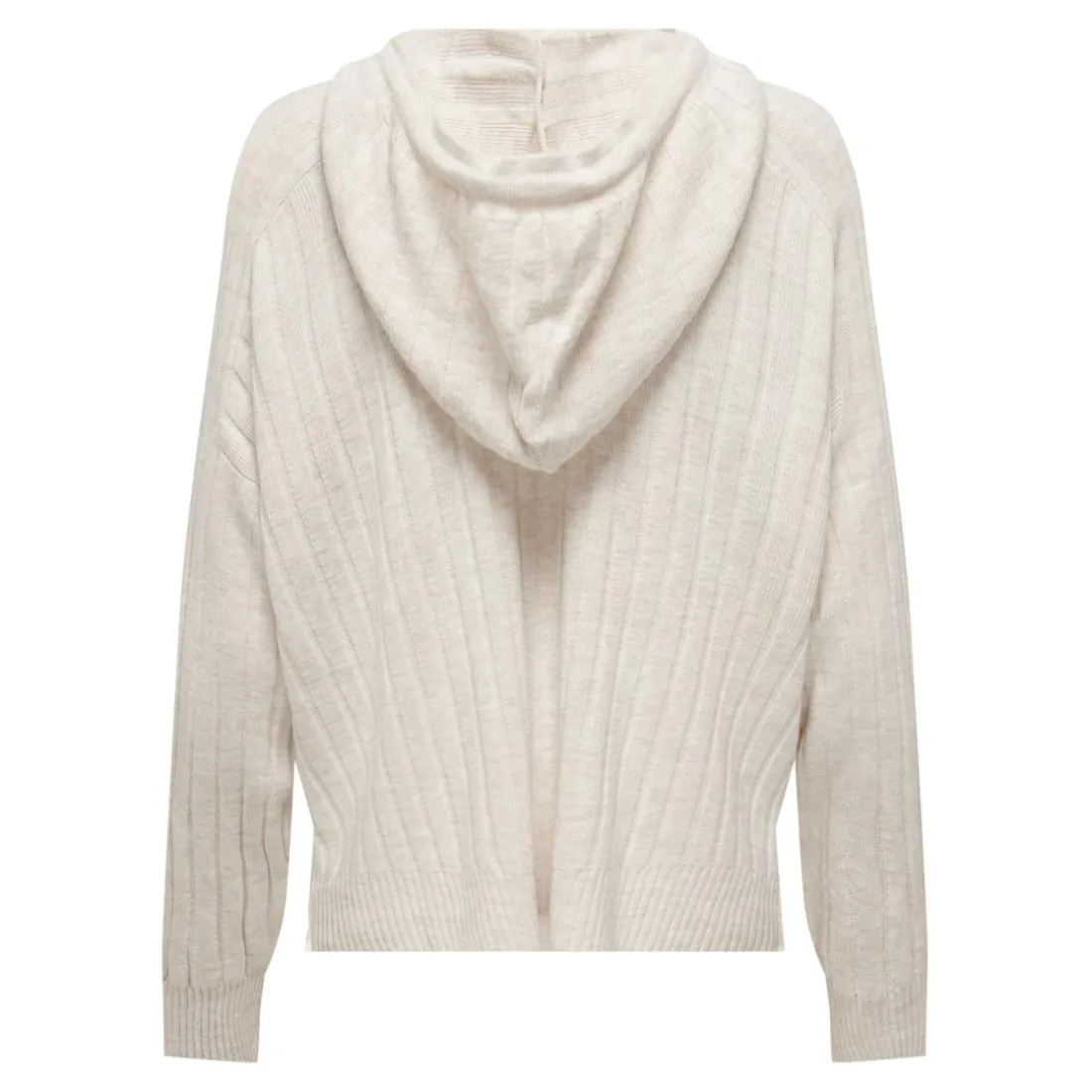 Pull en maille sweat à capuche sweat à capuche gris clair Agnes