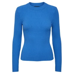 Pull en maille viscose Crista bleu clair Tia