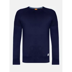 Pull en viscose LAYER bleu marine