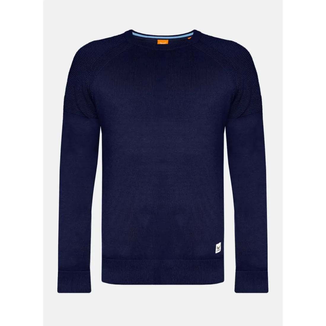 Pull en viscose LAYER bleu marine