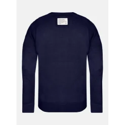 Pull en viscose LAYER bleu marine