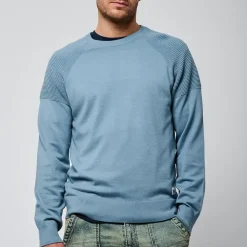 Pull en viscose LAYER Sky bleu ciel