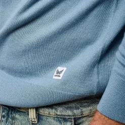 Pull en viscose LAYER Sky bleu ciel