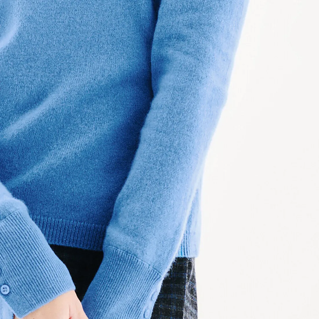 Pull femme bleu en cachemire
